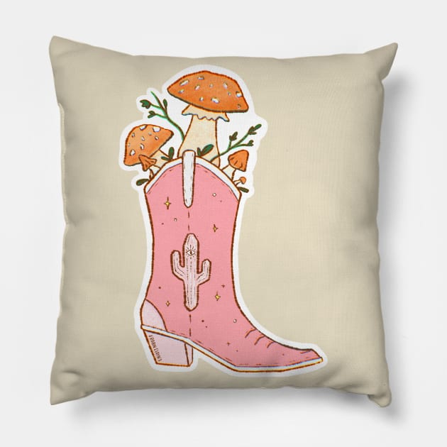 Cowboy Mushie Pillow by RobinElayn