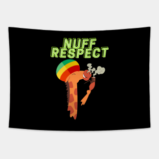 Nuff' respect giraffe Tapestry