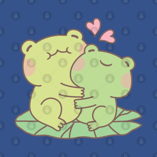 Cute Hugging Frogs In Love by rustydoodle