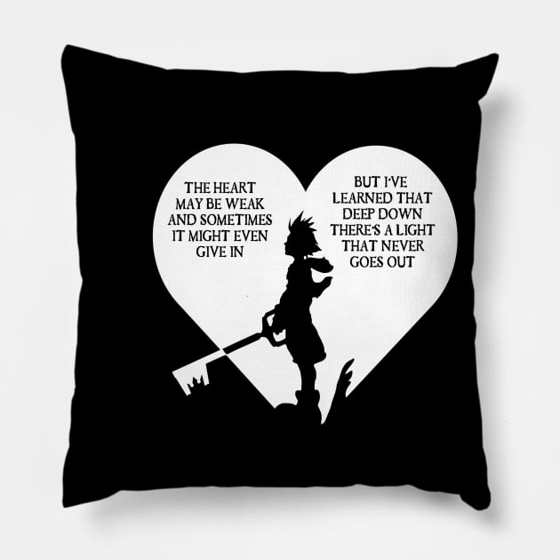 The Light Never Goes Out Pillow by KewlZidane