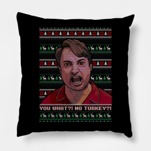 peepshow ugly christmas Pillow