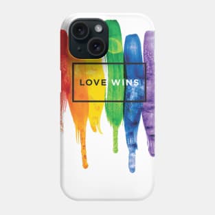 Watercolor Love Wins Rainbow (LGBT) Phone Case