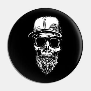 Bearded Jeeper Skull Pin