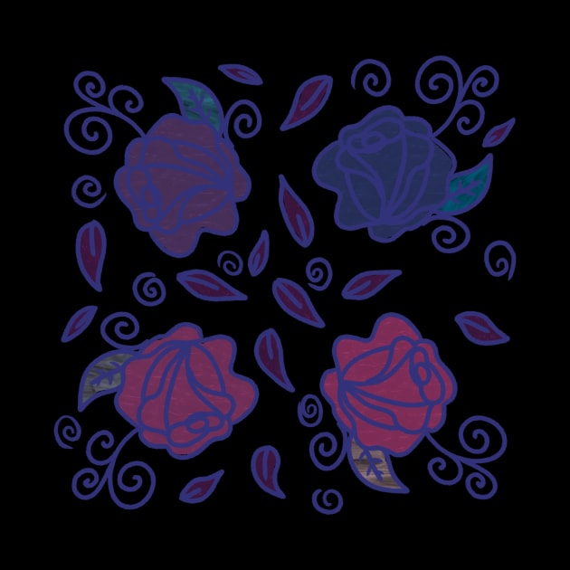 Stained Glass Roses by nathalieaynie