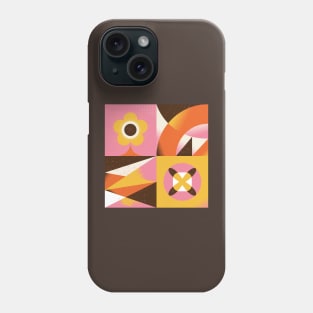 floral and geometric vintage pattern Phone Case