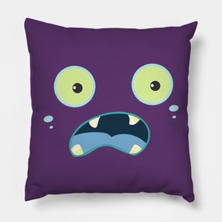 Monster Face Pillow