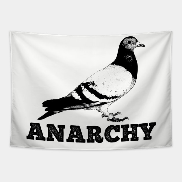 Anarchy Pigeon Tapestry by giovanniiiii