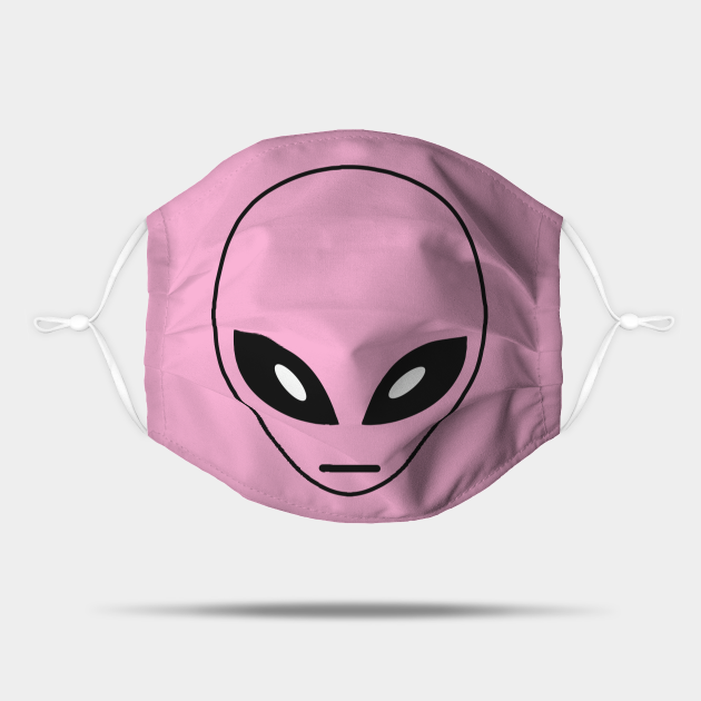 Pink Alien Face - Pink Alien Face - Mask | TeePublic Pink Alien Face - Pink Alien Face - Mask | TeePublic