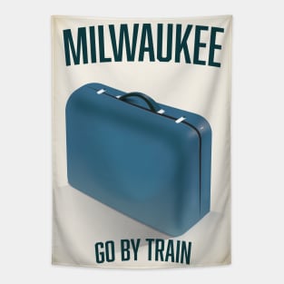 Milwaukee Vintage travel poster Tapestry