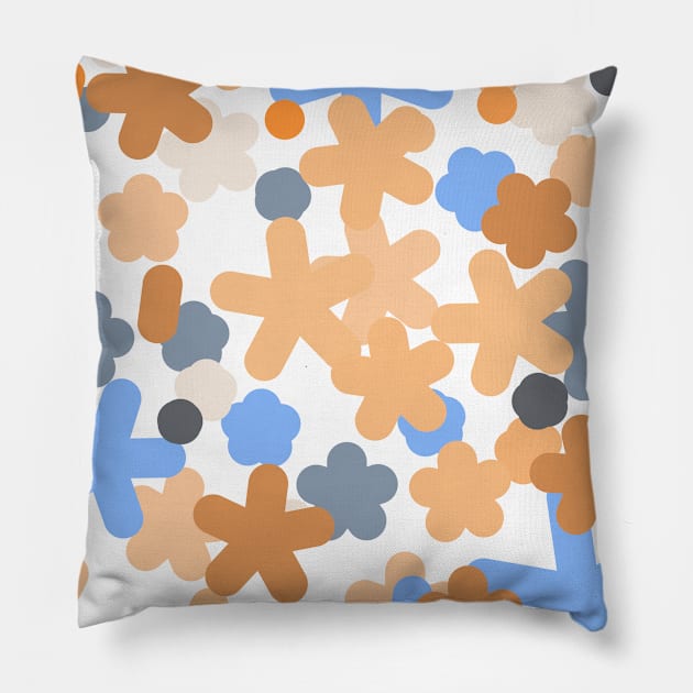 Flower pattern blush cute femenine Pillow by carolsalazar