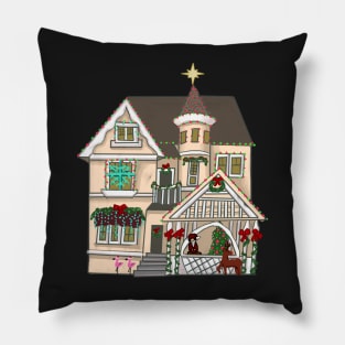 Southern Christmas House Pillow