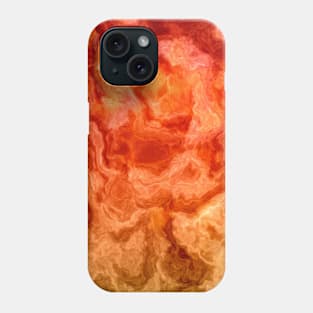 Marmol naranja Phone Case