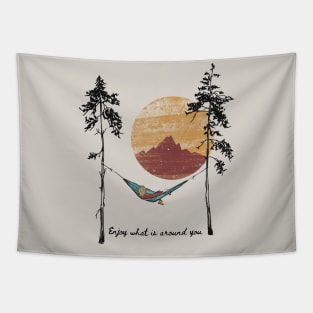 Enjoy what is around you Sunset Tapestry