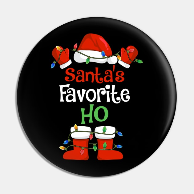 Santa's Favorite Ho Funny Christmas Pajamas Pin by cloverbozic2259lda