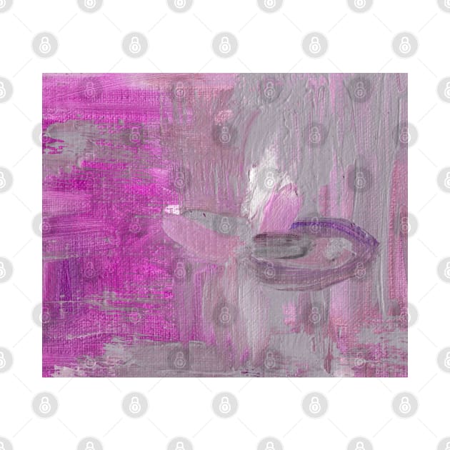 Abstract Oil Painting 3c1 Ametyst Fuchsia Lilac by Go Abstract Art