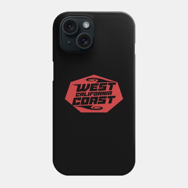 California West Coast badge surf waves Phone Case by SpaceWiz95