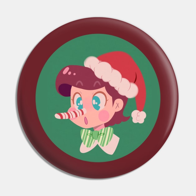 Peppermint Liar Pin by princessmisery