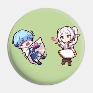 Himmel and Frieren - Flying Kiss Pin