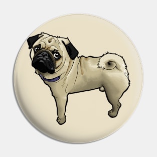 Standing Pug Pin