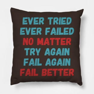 Fail Better Pillow