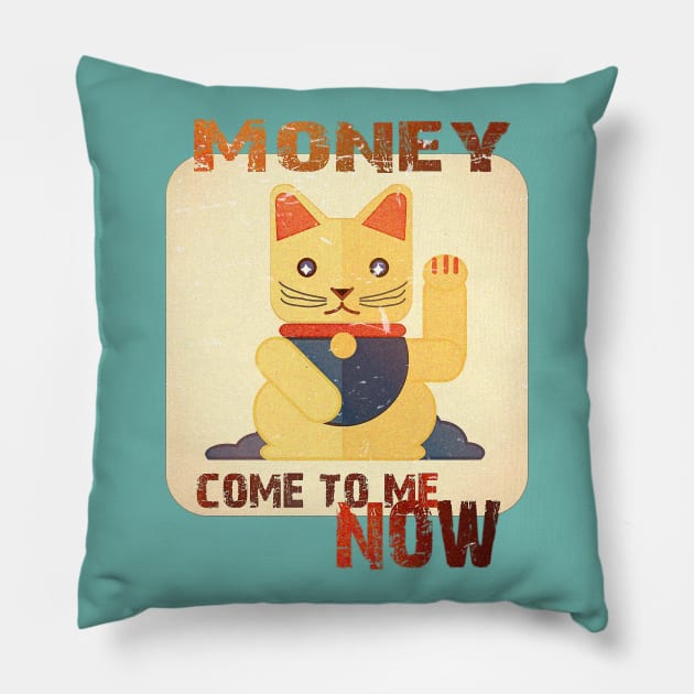 Maneki Neko Pillow by RiverPhildon