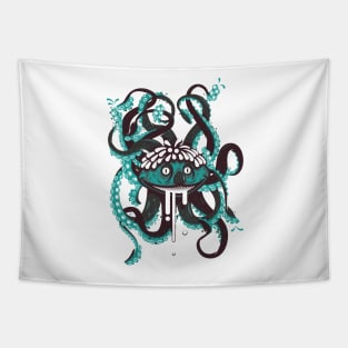 Lovecraftian Children's Show Mascot Tapestry