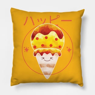 Japanese Kawaii Yellow and Orange Ice cream Pillow