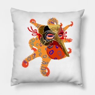 Masked Blue-ringed Octopus Pillow