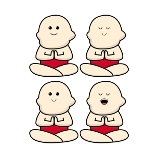 International yoga day with cute baby character T-Shirt