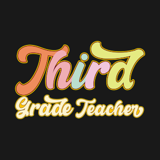 Vintage 3rd Third Grade Teacher Back To School Gifts T-Shirt