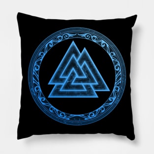 Valknut Viking Warrior Symbol Pillow