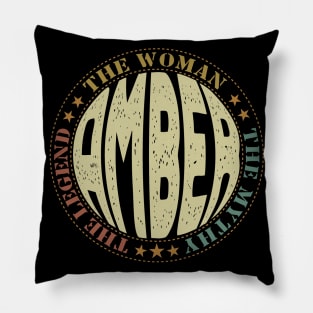 amber name Pillow