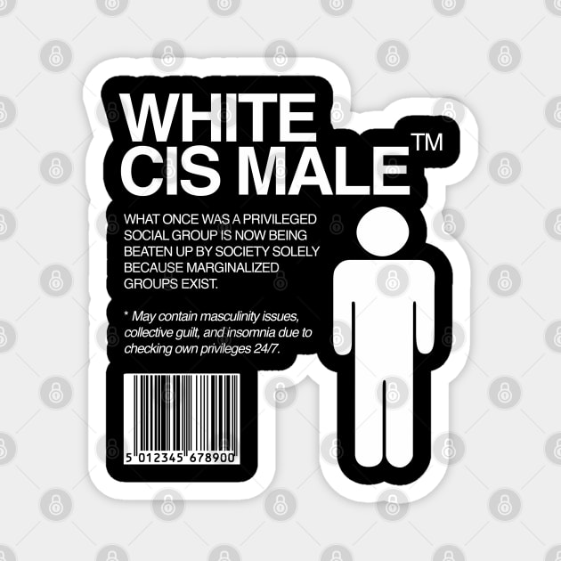 White CIS Male - LGBTQ (LGBT) - Hetero Marxist Liberal Magnet by isstgeschichte