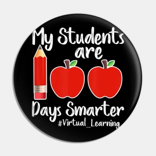 100th Day Of School Gift for Teacher Virtual Learning Gifts Pin