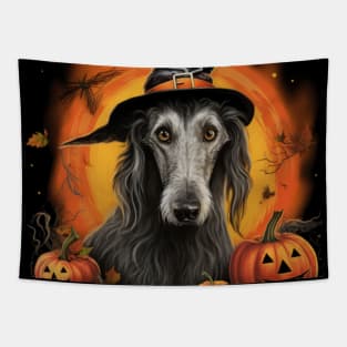 Scottish Deerhound Halloween  Design Tapestry