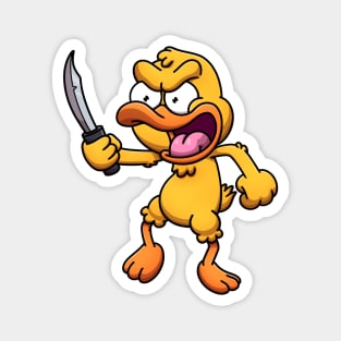 Duck With Knife Magnet