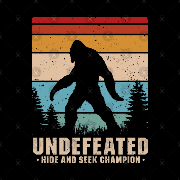 Undefeated Hide and Seek World Champion - Bigfoot by Ayana's arts