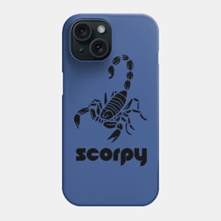 Scorpio - Scorpy black Logo T-shirt for Birthday Gift Phone Case