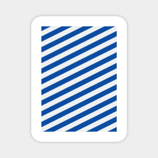 Leicester City Blue and White Angled Stripes Magnet