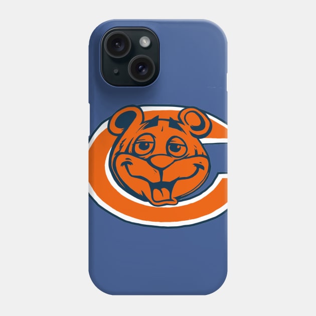 Sugar Bear x Chicago Bears Phone Case by AndrewKennethArt