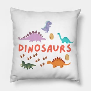 Dinosaurs Tshirt For Kids Pillow