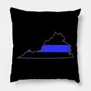 VA blue line Pillow