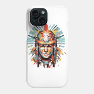 Ancien Aztec Warrior Mystical Abstract Phone Case
