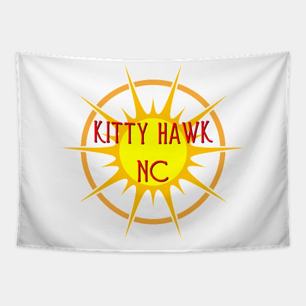 Life's a Beach: Kitty Hawk, NC Tapestry by Naves