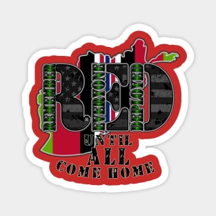 RED OEF Until ALL Come Home Magnet