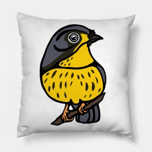 Canada Warbler Graphic Pillow