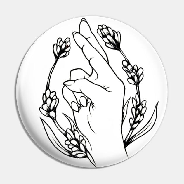 Crossed Fingers Pin by Gwenpai