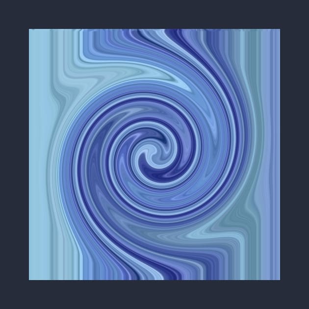 Shades of Blue Swirls by Klssaginaw