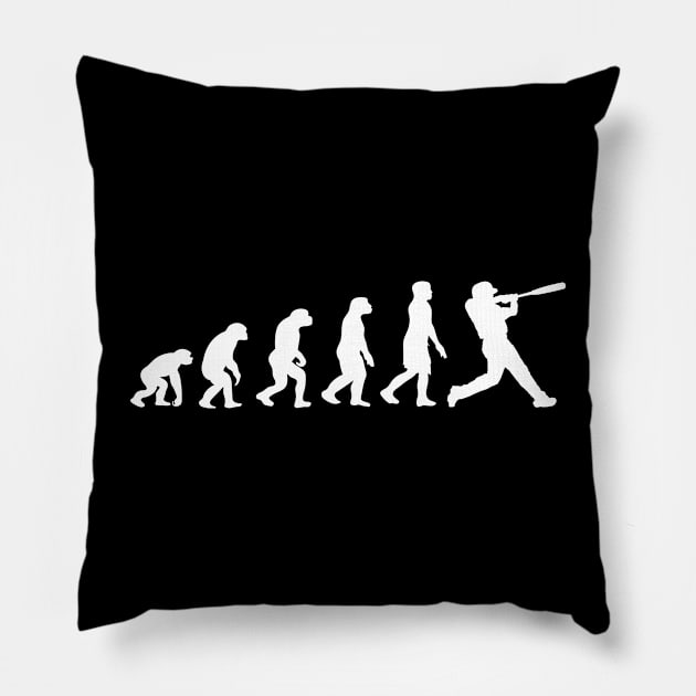 Funny Baseball Evolution Gift For Baseball Players Pillow by mourad300