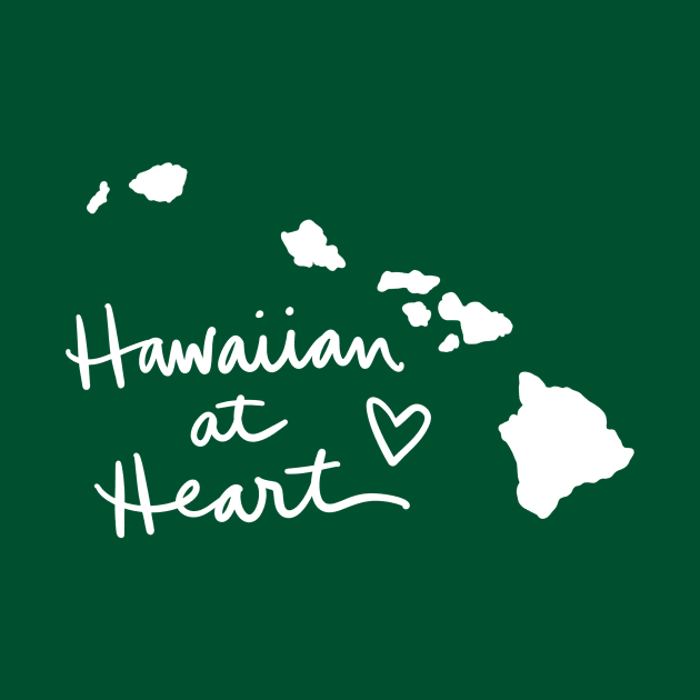 Hawaiian At Heart: Hawaii State Pride Calligraphy by Tessa McSorley